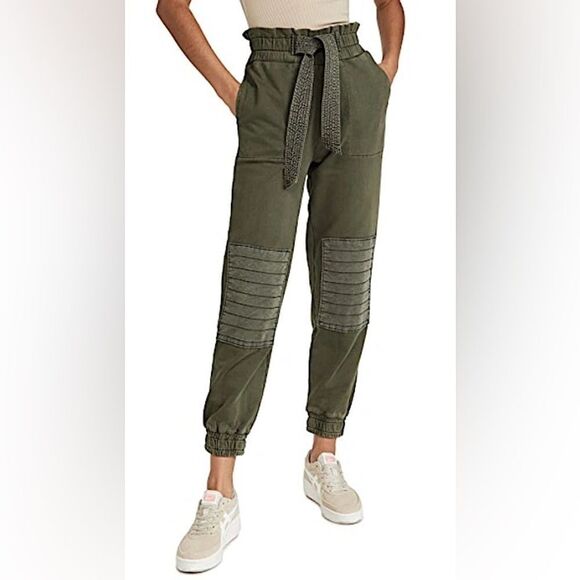 EUC Sea New York Layla Jogger Sweatpants Sz. M Olive Green - Picture 1 of 8